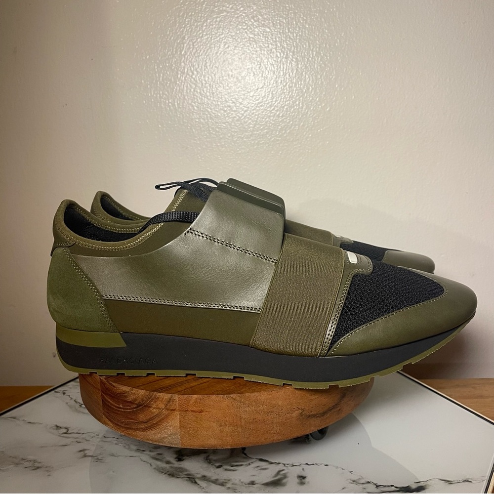 Balenciaga Race Runner 'Military Green